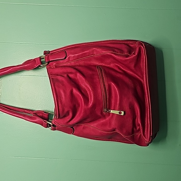 Michael Kors Pink and white striped purse - Picture 3 of 12